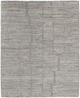12' X 15' Taupe and Gray Abstract Hand Woven Worn Faded Area Rug