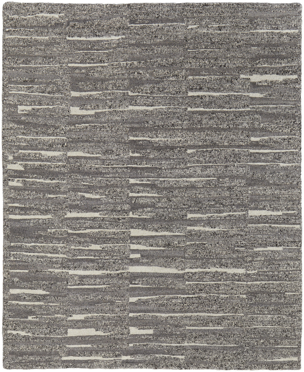 12' X 15' Gray Ivory and Taupe Abstract Hand Woven Area Rug