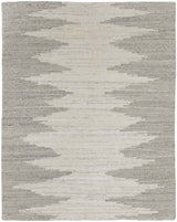 12' X 15' Gray and Ivory Ombre Hand Woven Area Rug
