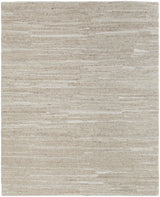 9' X 13' Ivory Abstract Hand Woven Worn Faded Area Rug