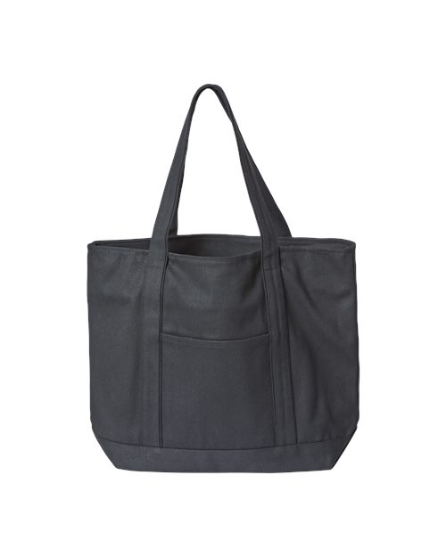 XL Zippered Cotton Canvas Resort Tote - 6108