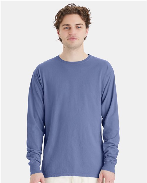 Unisex Garment-Dyed Long Sleeve T-Shirt - 6257