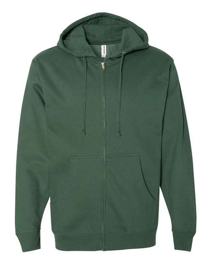 Unisex Midweight Full-Zip Hooded Sweatshirt - 1829