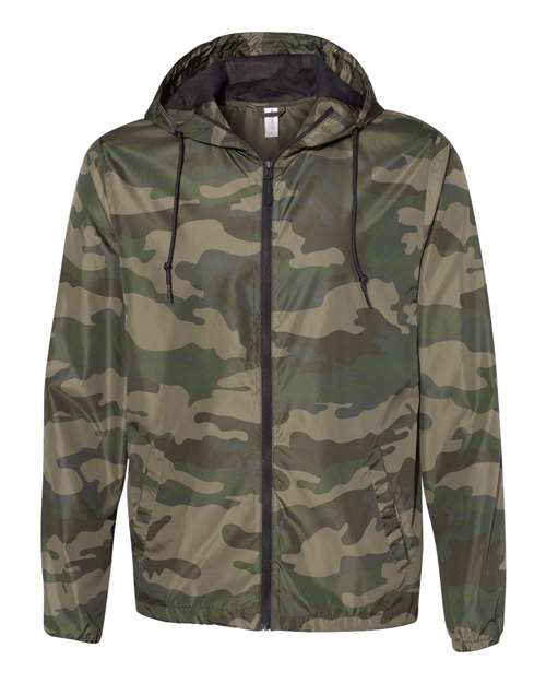 Men's Lightweight Windbreaker Full-Zip Jacket - 5996