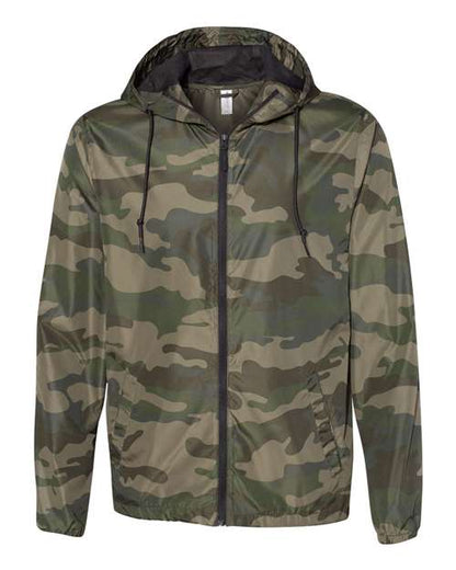 Men's Lightweight Windbreaker Full-Zip Jacket - 5996