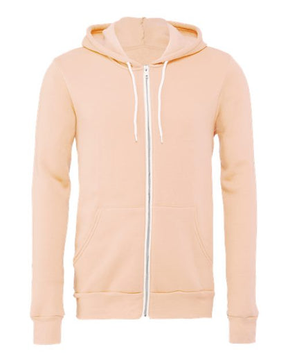 Unisex Sponge Fleece Full-Zip Hoodie Sweatshirt - 2769