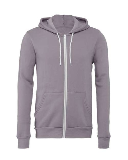 Unisex Sponge Fleece Full-Zip Hoodie Sweatshirt - 2769