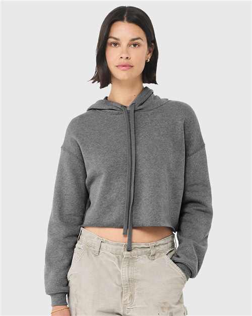 Women's Crop Fleece Hoodie Sweatshirt - 6891