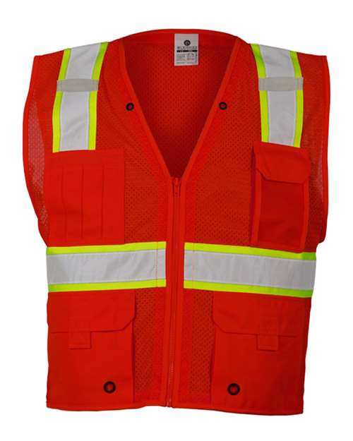 Unisex EV Series® Enhanced Visibility Multi-Pocket Mesh Vest - 4453