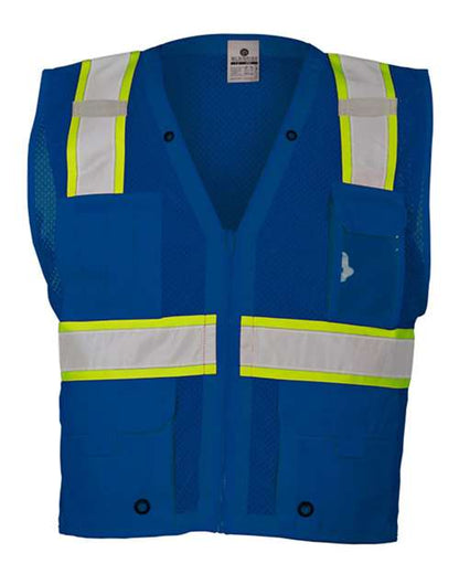 Unisex EV Series® Enhanced Visibility Multi-Pocket Mesh Vest - 4453