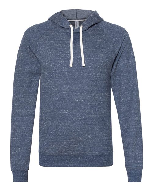 Unisex Snow Heather French Terry Raglan Hooded Sweatshirt - 6971