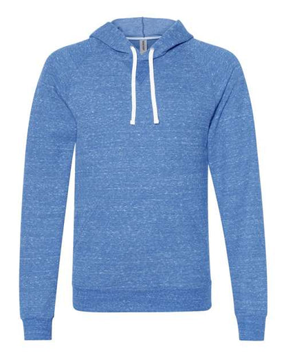Unisex Snow Heather French Terry Raglan Hooded Sweatshirt - 6971