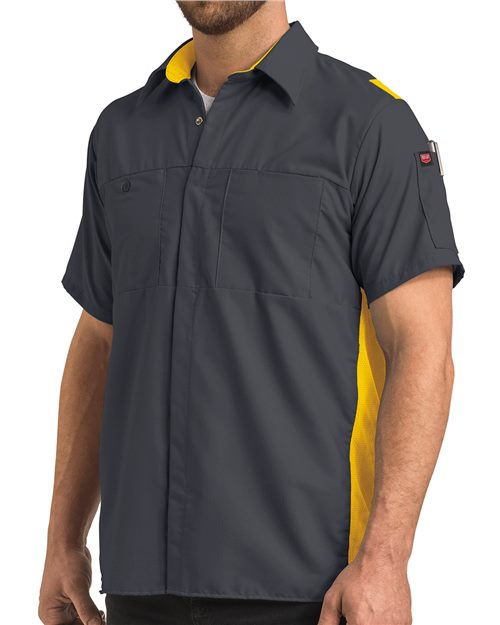Men's Performance Plus Short Sleeve Shirt With Oilblok Technology - 7459