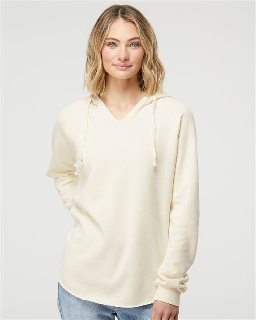 Women’s Lightweight California Wave Wash Hooded Sweatshirt - 7789