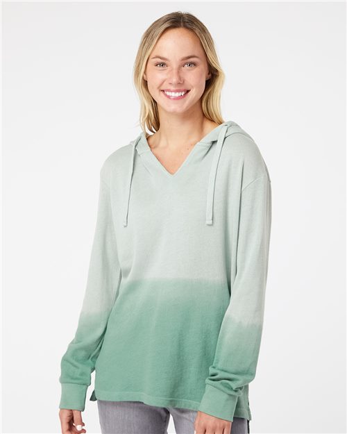 Women's French Terry Ombré Hooded Sweatshirt - 7806