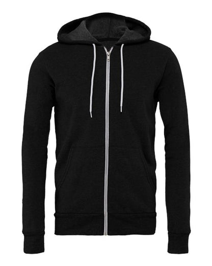 Unisex Sponge Fleece Full-Zip Hoodie Sweatshirt - 2769
