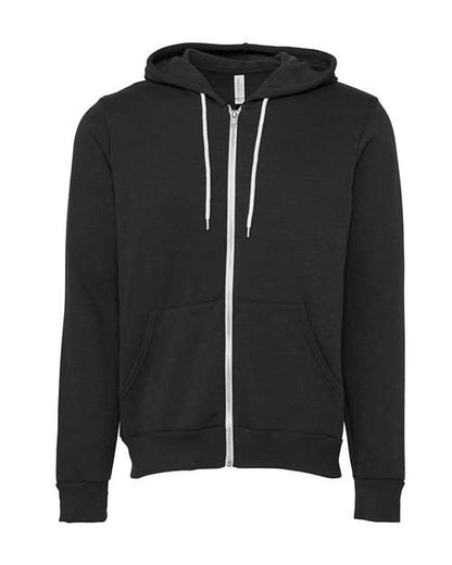 Unisex Sponge Fleece Full-Zip Hoodie Sweatshirt - 2769