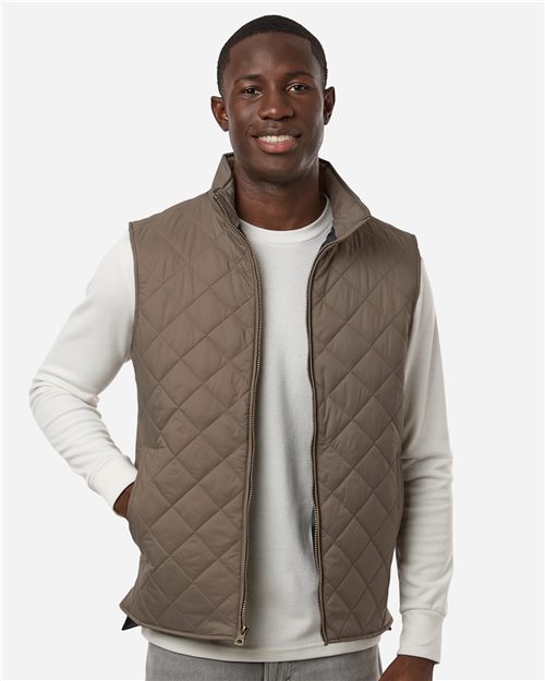 Men's Vintage Diamond Quilted Vest - 8569