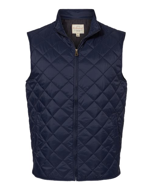 Men's Vintage Diamond Quilted Vest - 8569