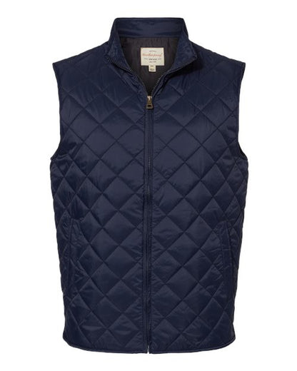 Men's Vintage Diamond Quilted Vest - 8569