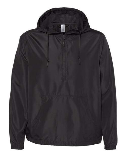 Unisex Lightweight Quarter-Zip Windbreaker Pullover Jacket - 8800