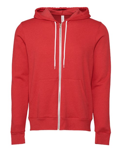 Unisex Sponge Fleece Full-Zip Hoodie Sweatshirt - 2769