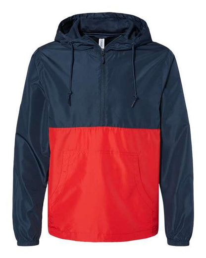 Unisex Lightweight Quarter-Zip Windbreaker Pullover Jacket - 8800