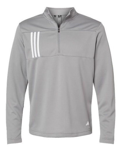 Men's 3-Stripes Double-Knit Quarter-Zip Pullover - 9168