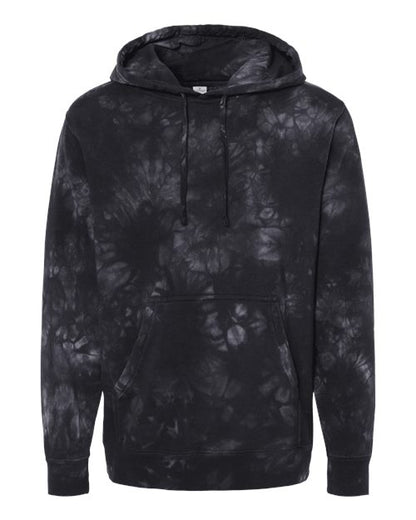 Unisex Midweight Tie-Dyed Hooded Sweatshirt - 9795