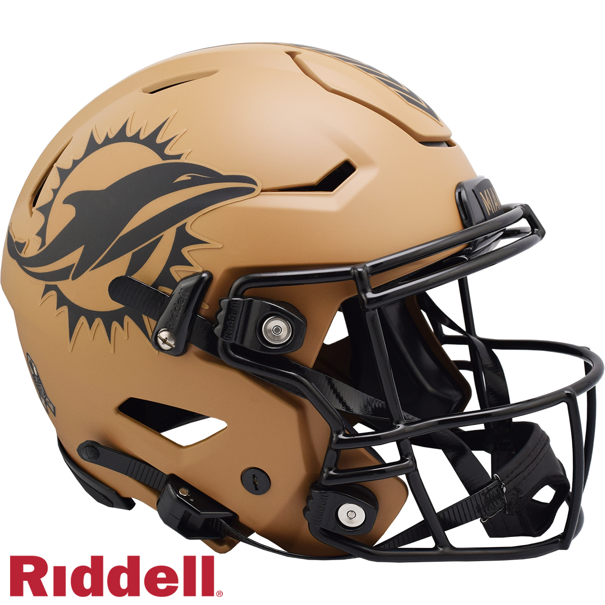 Miami Dolphins Helmet Riddell Authentic Full Size SpeedFlex Style Salute To Service 2023