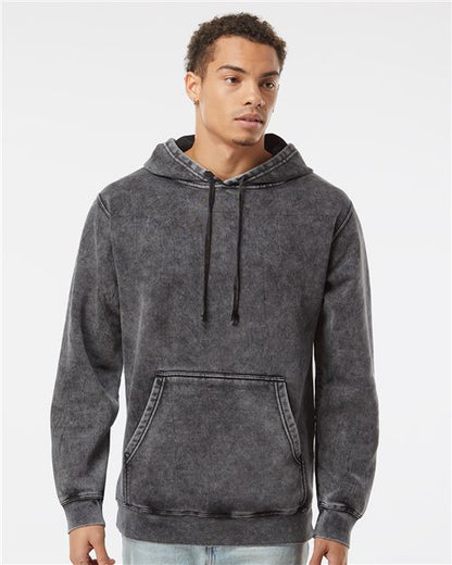 Unisex Midweight Mineral Wash Hooded Sweatshirt - 9808