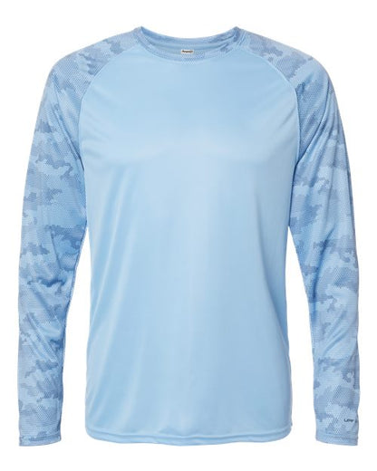 Unisex Cayman Performance Camo Colorblocked Long Sleeve T-Shirt - 10524
