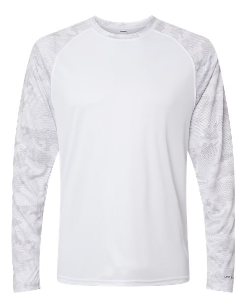 Unisex Cayman Performance Camo Colorblocked Long Sleeve T-Shirt - 10524