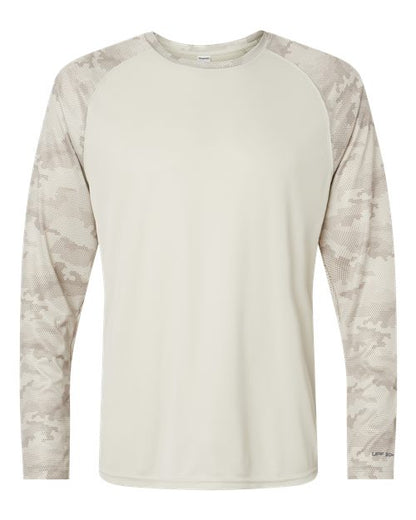Unisex Cayman Performance Camo Colorblocked Long Sleeve T-Shirt - 10524