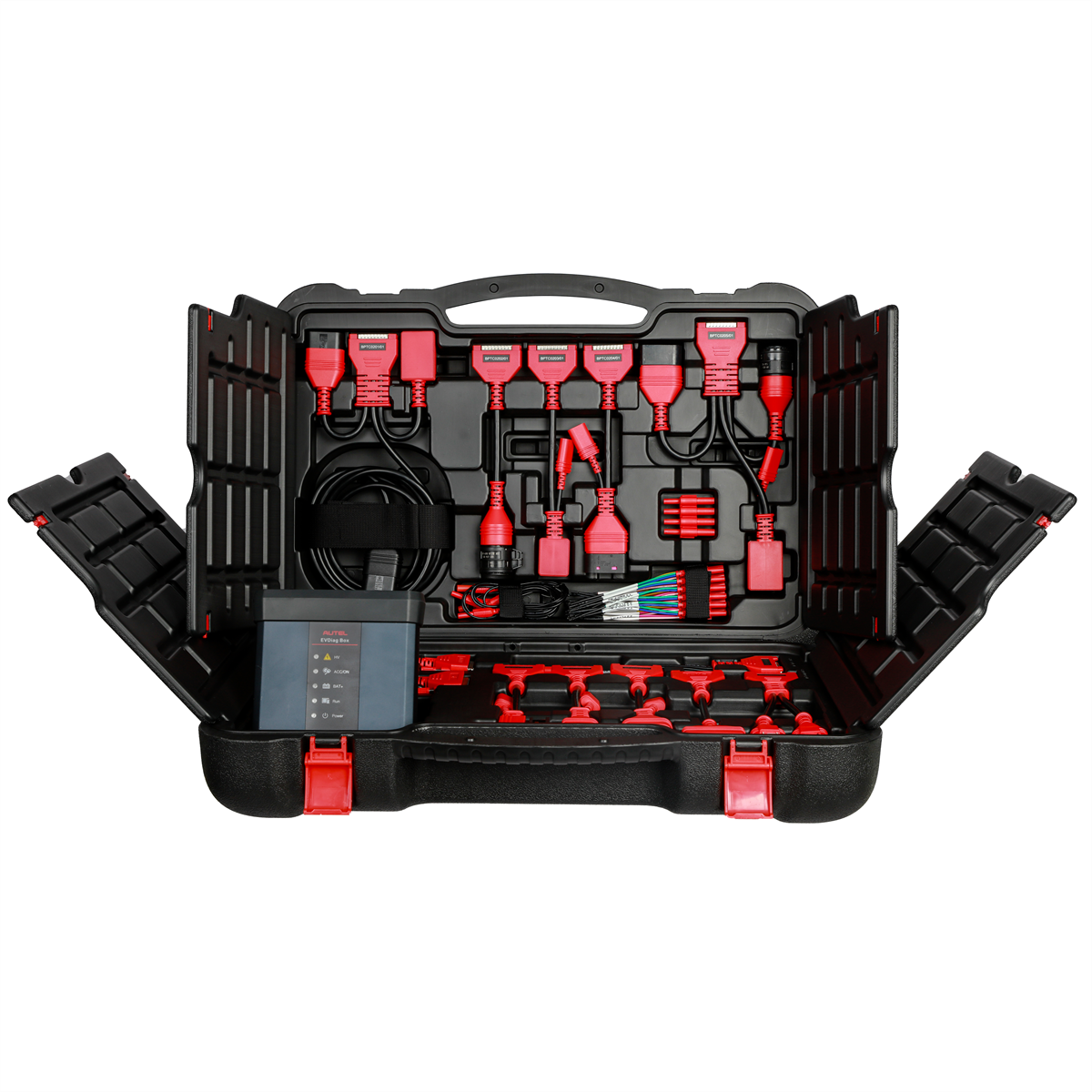 Autel MaxiSYS EV Diagnostics Upgrade Kit : EVDiag Box, software, and adapters to perform EV battery pack analysis