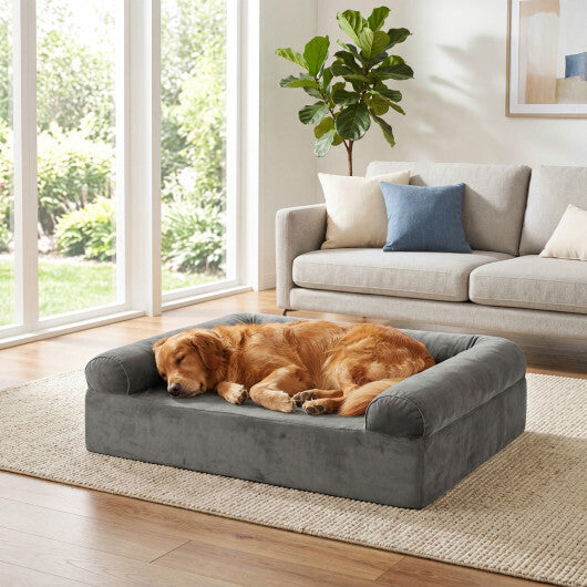 Dog Crate Furniture & Cooling Gel Dog Bed for Small and Medium Dogs - Color: Brown
