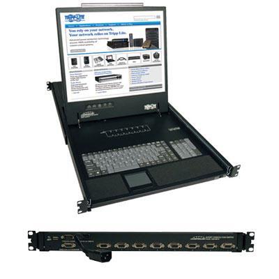 8 Port VGA KVM Console w 19"