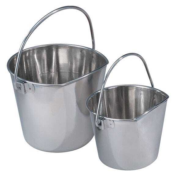 ProSelect Stainless Steel Flat-Sided Pails 288 oz