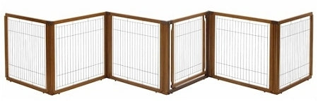 6 Panel Convertible Elite Pet Gate Black