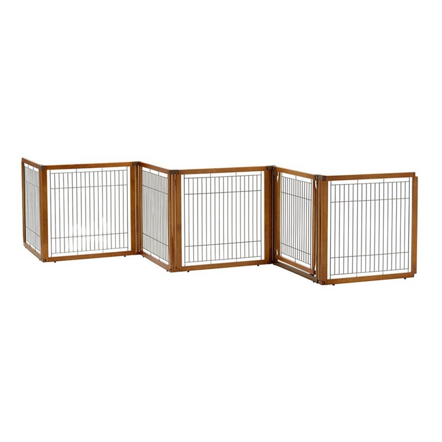 Richell Convertible Elite 6 Panel Pet Gate Autumn Matte