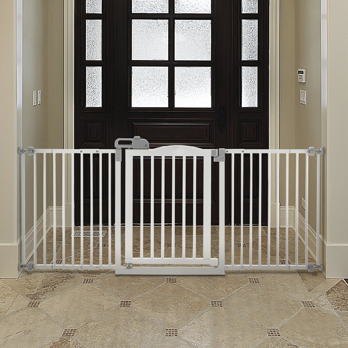 Richell One Touch Gate II Wide in White