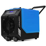 190 PPD Commercial Dehumidifier with Pump and 2 Wheels-Yellow