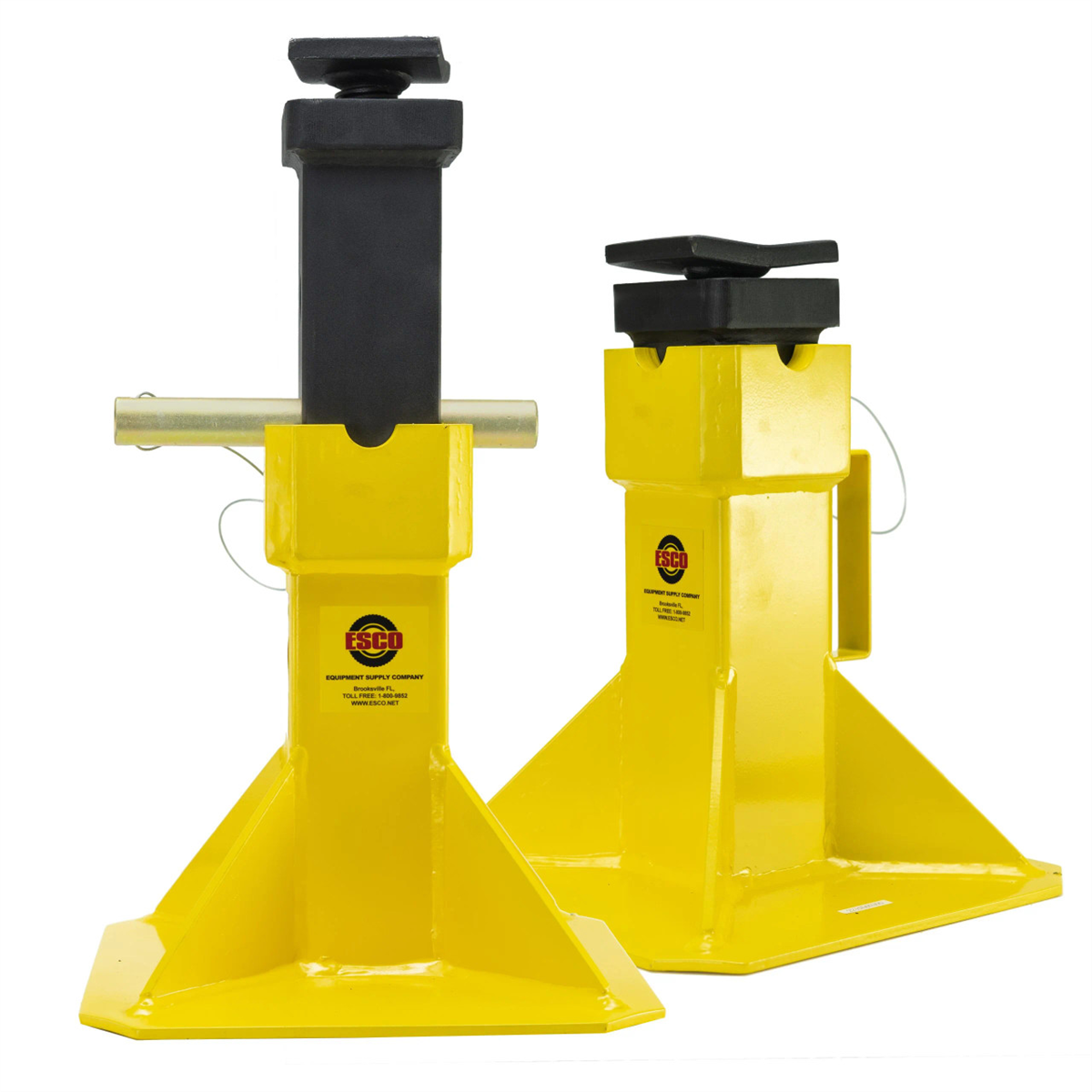 ESCO 22 Ton Jack Stands with Adjustable Screw Top Saddle (Pair)