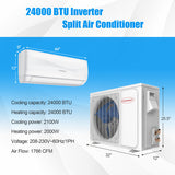 Blast Series 24000 BTU 18.5 SEER2 208-230V Ductless Mini Split Air Conditioner and Heater