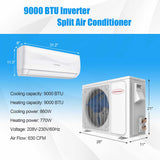 Blast Series 9000 BTU 17 SEER2 208-230V Ductless Mini Split Air Conditioner and Heater