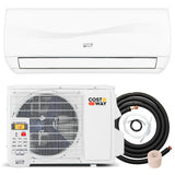 Blast Series 9000 BTU 19 SEER2 115V Ductless Mini Split Air Conditioner and Heater - Color: White - Size: 9000 BTU