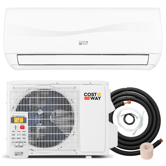 Blast Series 9000 BTU 19 SEER2 115V Ductless Mini Split Air Conditioner and Heater - Color: White - Size: 9000 BTU