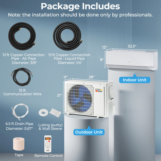 SEERXtreme Series ENERGY STAR Certified 12000 BTU 24 SEER2 208-230V Mini Split Heat Pump Heating at -13°F