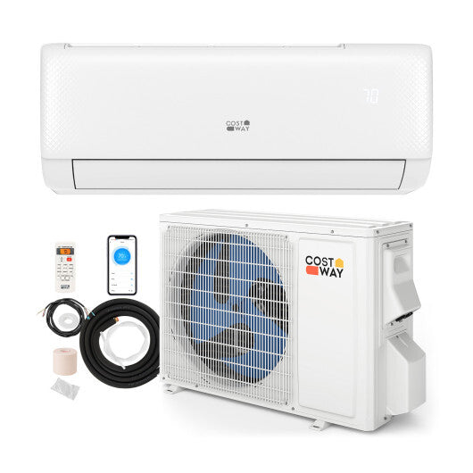 Airtural Series 9100 BTU 20.5 SEER2 WiFi Enabled Mini Split AC 115V Compatible with Alexa - Color: White - Size: 9000 BTU