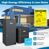 4 to 5 Ton 17-17.5 SEER2 Ultra-Low Temperature Heat Pump System (Operates down to -4°F) - Color: Gray